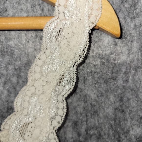 Apt 9 Ivory Lace Trim Cami Tank Top XL Stretch Y2K Romantic Coquette Soft Girl - Picture 5 of 12